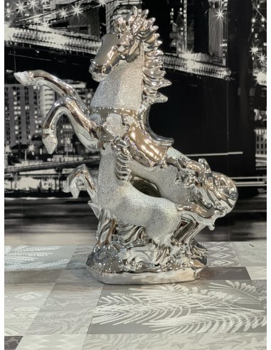 caballo plateado 43cm