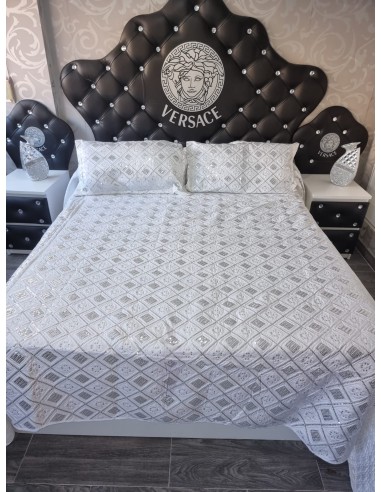 colcha lentejuelas versac3 blanca